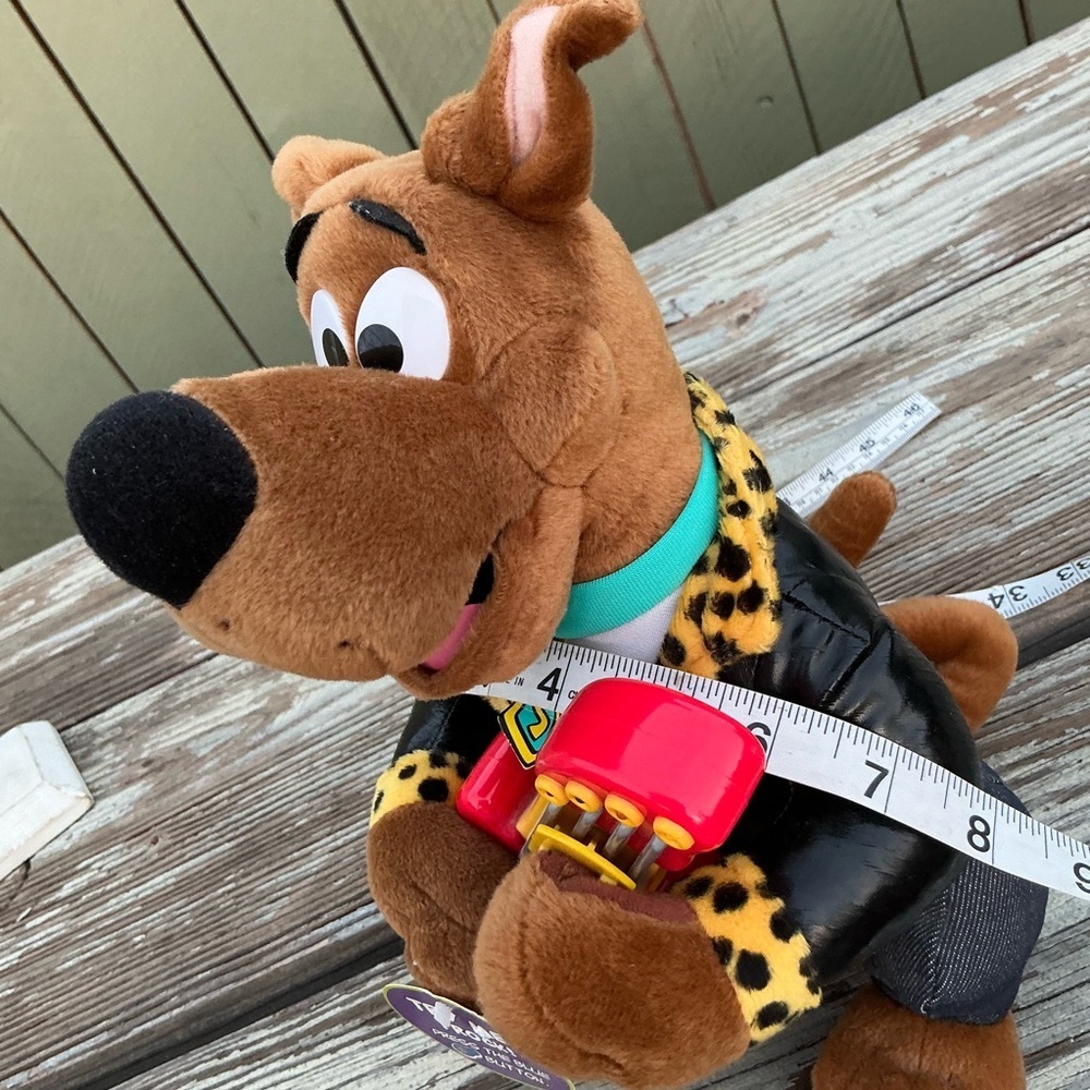 Vintage Rare Rock n' Roll Scooby Doo 11" Talking Plush + Musical Light Up Guitar - Picture 4 of 9